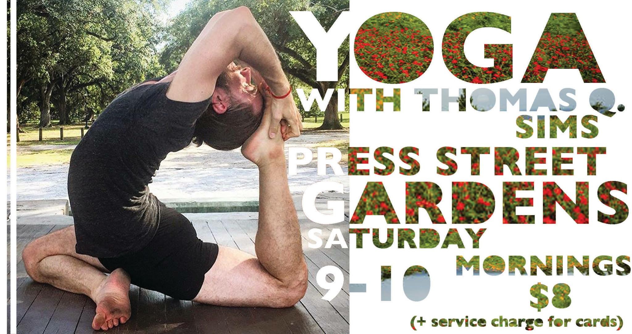 Saturday Mornings In Press Street Gardens: Yoga With Thomas Q. Sims