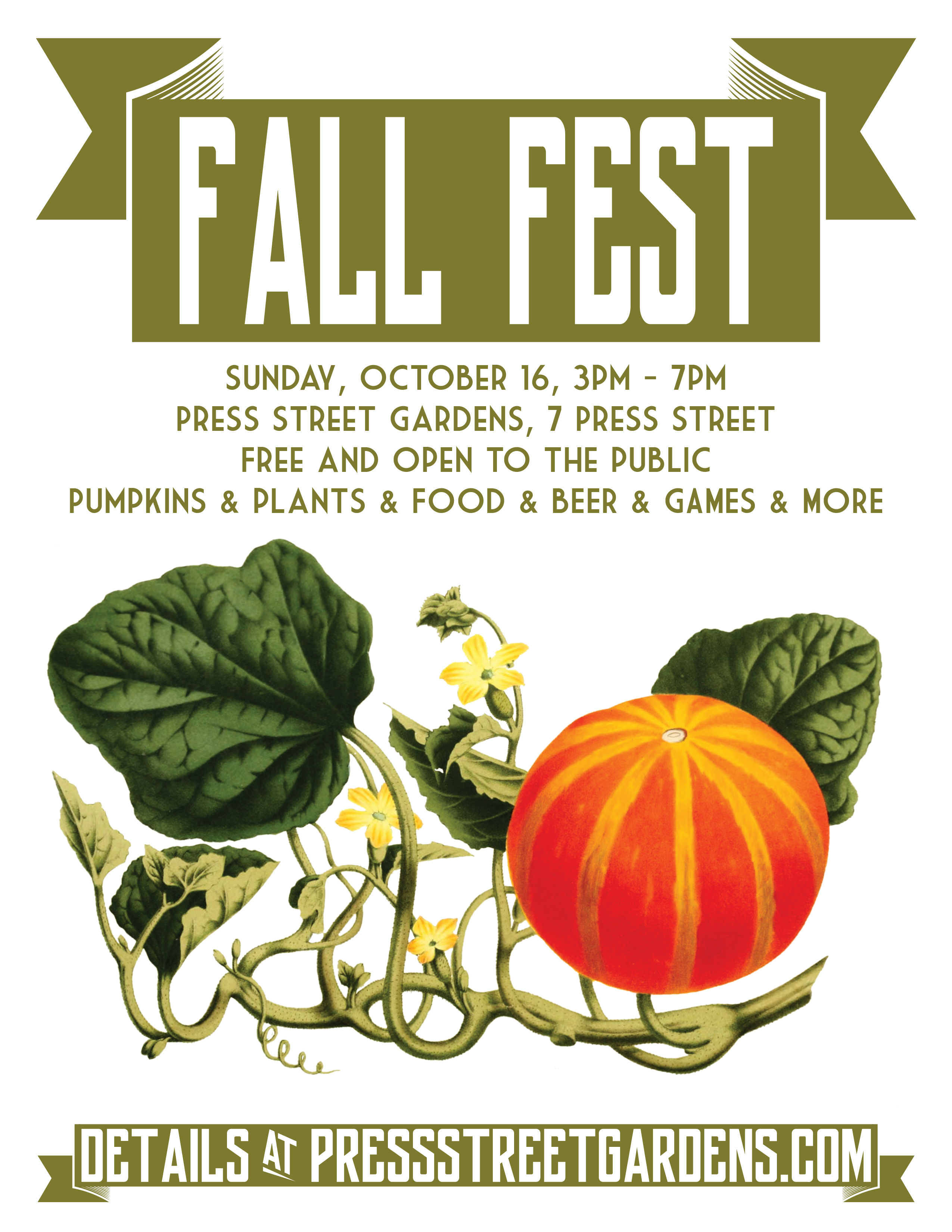 Sunday, October 16: Fall Fest